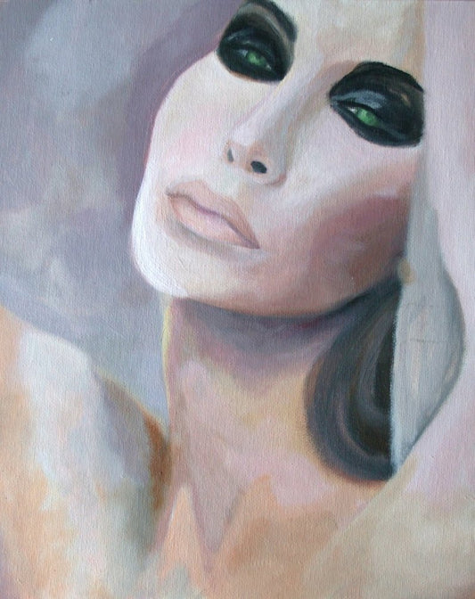 A Woman Awaiting Acrylic Painting